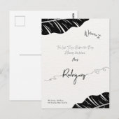 エレガントでカスタマイズ可能な ブライダルシャワーのポストカード ポストカード (正面/裏面)