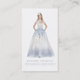 エレガントでカスタムなウェディングドレスデザイナーブティック 名刺