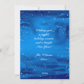 エレガントでカスタムな写真のクリスマスカード シーズンカード (裏面)