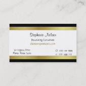 エレガントでカスタムな名刺 名刺 (裏面)