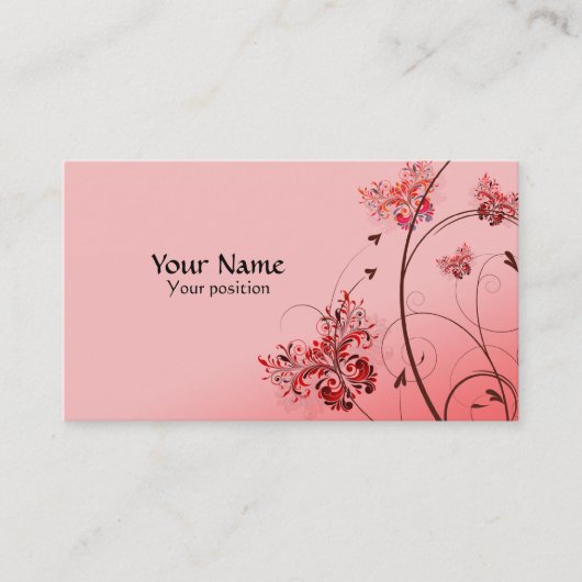 エレガントでカスタムな名刺 名刺 (正面)