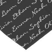 エレガントでカスタムな文字 ショートテーブルランナー (コーナー)