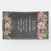 エレガントでカスタムな旗 横断幕 (横)