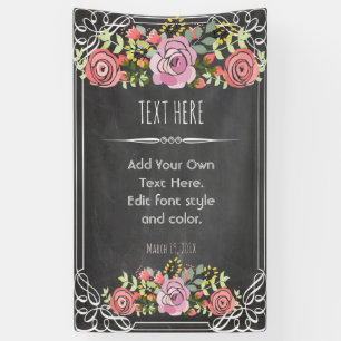 エレガントでカスタムな旗 横断幕