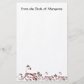 エレガントでカスタムな静止した 便箋 (正面)