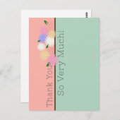 エレガントでカラフルなデイジーの花の芸術、ありがとうございます ポストカード (正面/裏面)