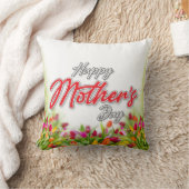 エレガントでカラフルな母の日のデザインピロー クッション (ブランケット)