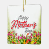 エレガントでカラフルな母の日のデザイン セラミック オーナメント (左)