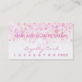 エレガントでカラフルな紙吹雪インク点 ロイヤリティカード