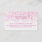 エレガントでカラフルな紙吹雪インク点 ロイヤリティカード (裏面)