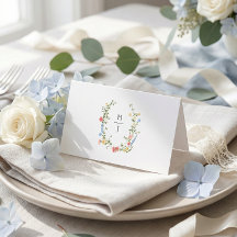 エレガントでカラフルな野の花の結婚式