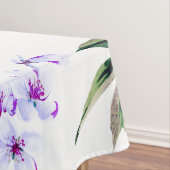 エレガントでガーリーなすみれ色の薄紫の紫色の花 テーブルクロス (インサイチュ)