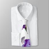 エレガントでガーリーなすみれ色の薄紫の紫色の花 ネクタイ (タイ)