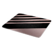 エレガントでガーリーな抽象芸術のばら色の金ゴールド、黒及びピンク カッティングボード (角)