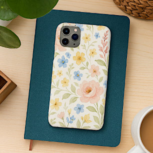 エレガントでクラシカルなシャビー・フレンチ・フラワーのアートパターン iPhone 11 PRO MAXケース