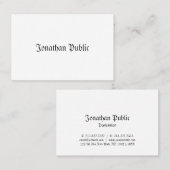 エレガントでクラシックでノスタルジックな一見のプロフェッショナルの平野 名刺 (正面/裏面)