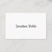 エレガントでクラシックでノスタルジックな一見のプロフェッショナルの平野 名刺 (正面)