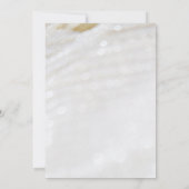 エレガントでクラシックなパールテクスチャー 40周年記念 招待状 (裏面)