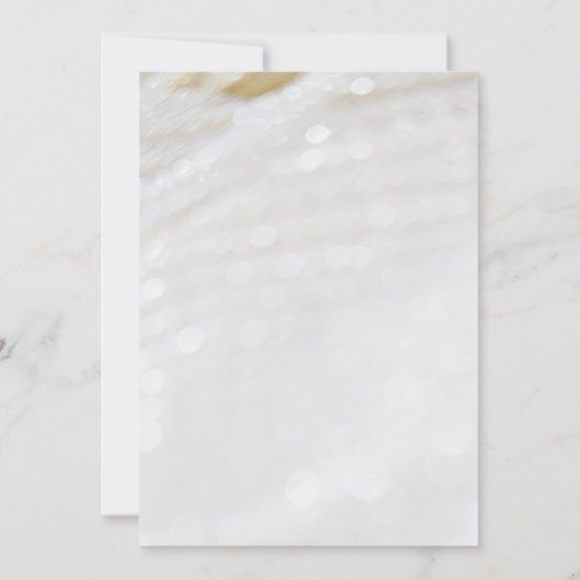 エレガントでクラシックなパールテクスチャ 25周年記念 招待状 (裏面)