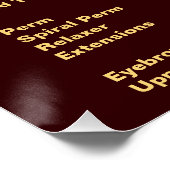 エレガントでクラシックなヘアスタイリスト価格リスト ポスター (コーナー)