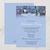 エレガントでクラシックなヴィンテージクリスマスホリデー 招待状 (正面/裏面)