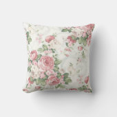エレガントでクラシックな花柄|の装飾用クッション クッション (正面)