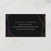 エレガントでグラデーションなパイナップル 名刺 (裏面)