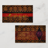 エレガントでグランジなレトロの名刺のテンプレート 名刺 (正面/裏面)