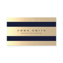 エレガントでシックで黒い金ゴールドホイルのストライプので贅沢な青