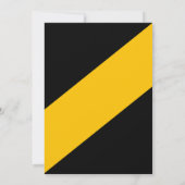 エレガントでシックなブラックとゴールドのラグジュアリー40歳誕生日 招待状 (裏面)