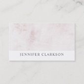 エレガントでシックな白によってブラシをかけられる大理石のプロフェッショナル 名刺 (正面)