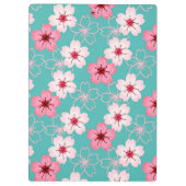 エレガントでシックな花の桜パターン クリップボード (裏面)