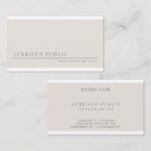 エレガントでシンプルなテンプレートの専門のモダンな贅沢 名刺 (正面/裏面)