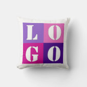 エレガントでシンプルなパーソナライズされたウェディングカスタムアイデア クッション (正面)