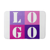 エレガントでシンプルなパーソナライズされたウェディングカスタムアイデア バスマット (正面)