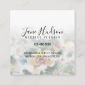 エレガントでシンプルなミニマル名刺（編集可能） スクエア名刺 (裏面)