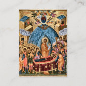 エレガントでシンプルな正教葬儀祈祷カード プレイスカード (裏面)