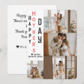 エレガントでシンプルな母の日フォトコラージュ シーズンカード (正面/裏面)