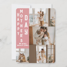 エレガントでシンプルな母の日フォトコラージュ