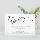 エレガントでシンプルな結婚式の最新情報 招待状 (スタンド正面)