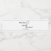 エレガントでシンプルな結婚式 ペットボトルラベル (シングルラベル)