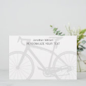 エレガントでシンプルな自転車レトロパーソナルステーショナリー 便箋 (スタンド正面)