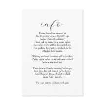 エレガントでシンプルな黒と白の結婚式情報