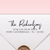 エレガントでスタイリッシュなシグネチャーファミリーの返送先住所 セルフインキングスタンプ