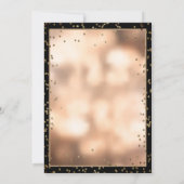 エレガントでスタイリッシュなダイヤモンド、フレーム ウェディング アニバーサリー 招待状 (裏面)