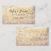 エレガントでスタイリッシュなボケの紹介カード 紹介カード (正面/裏面)