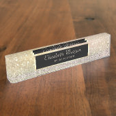 エレガントでスタイリッシュなボケ、フレーム デスクネームプレート (側面)