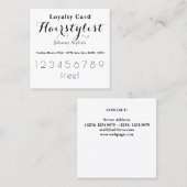 エレガントでスタイリッシュなロイヤリティの顧客カード ロイヤリティカード (正面/裏面)
