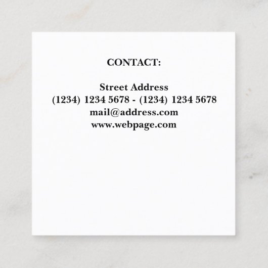 エレガントでスタイリッシュなロイヤリティの顧客カード ロイヤリティカード (裏面)