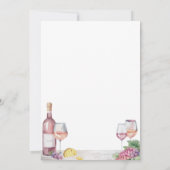 エレガントでスタイリッシュなワインチェックパーティー 招待状 (裏面)